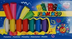 Modeling Clay Titanum Plastelina Flamingo — 10 Colors, Soft Plasticine Set