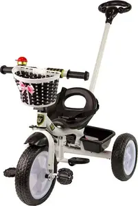 Triton Trójkołowy PRO100 трёхколёсный самокат — чёрный, EVA-колёса, корзина