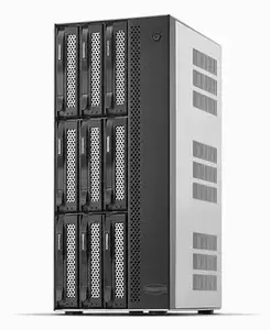 NAS TerraMaster T9-500 PRO настольный, Intel Core i7 2.4 ГГц, 16 ГБ DDR5, поддержка 9 дисков, RAID, серый