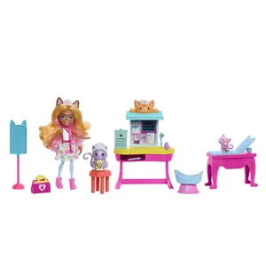 Toy playset MATTEL Enchantimals City Tails Main Street Feel Fine Doctor's Office, multicolour, fabric & plastic, age 4+