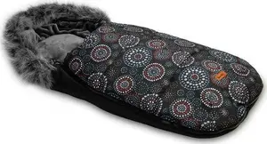 Спальный мешок Sensillo Olaf чёрный с розетками 100 x 45 см