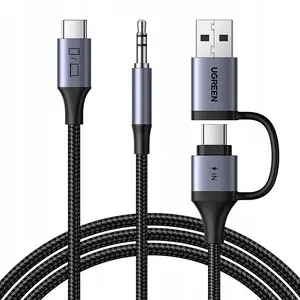 Skaņas karte UGREEN CM772 USB‑C uz 3,5 mm ar USB‑C/USB‑A savienojumiem