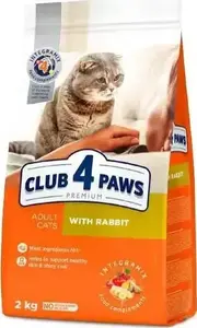 Корм для кошек Club 4 Paws Club4Ł KOT 2 кг EX Кролик — сухой корм с кроликом