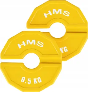 Диски для силового и фитнес‑оборудования HMS TSN50 — 2 × 0.5 кг накладки