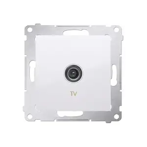 Kontakt-Simon DAK1.01/11 rozete, balta, plastmasas korpuss, IP20, 75×75×38 mm