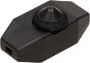 Dimmer switch for in-line wiring ORNO OR-AE-1393/B, max. 80W, black