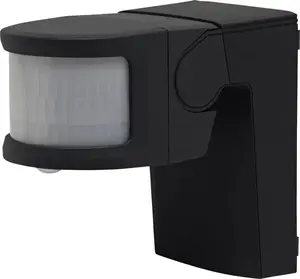 Motion detector with switching actuator and brightness sensor Homematic IP HmIP-SMO230-A — wall-mounted, wired & wireless, black, AC-powered