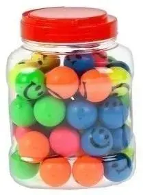 Rubber ball Merkpol 32 mm pack of 60 — solid rubber play balls