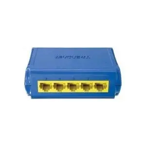 Tīkla slēdzis TRENDNET TE100S5 — 5 pieslēgvietas 10/100 Mbps unmanaged, IEEE 802.3, pārslēgšanas caurlaidspēja 1 Gbit/s