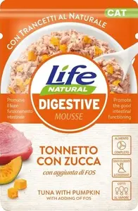Wet Cat Food Life Pet Care LIFE CAT Digestive Tuna + Pumpkin 70 g pouch