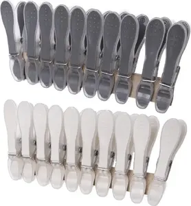 Clothes Pegs ORION set of 20 for laundry and underwear, plastic clips with spring, household drying accessories