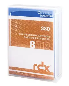 RDX cartridge Tandberg 8TB SSD O-T — native capacity 8 TB, MTBF 1,500,000 h, single pack