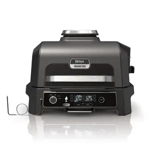 Outdoor electric grill Ninja OG850EU — 1700 W, rectangular griddle, meat thermometer, grey/black