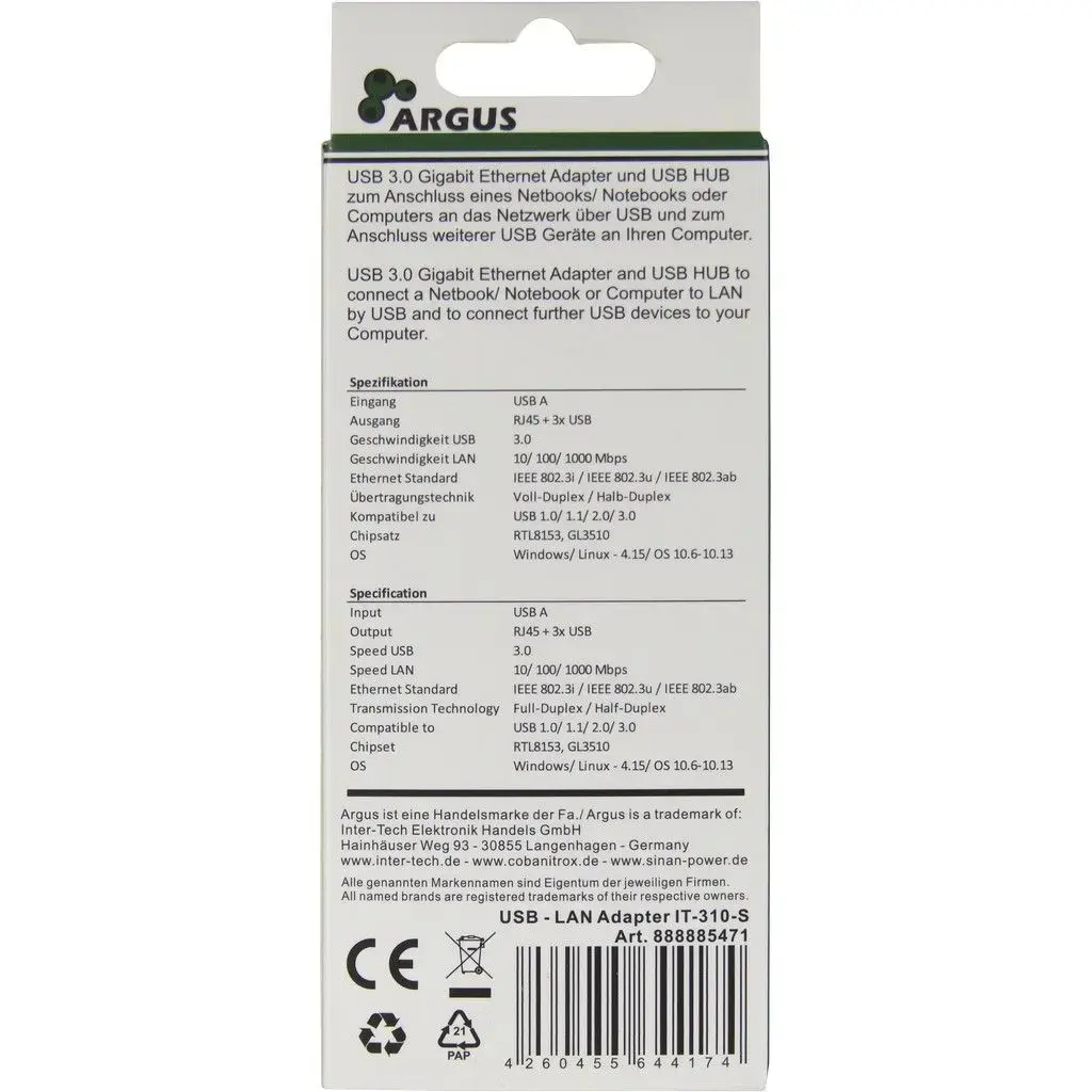 ARGUS IT-310-S USB 3.2 Gen 1 Type-A хаб Photo 3
