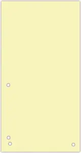 Divider sheets Donau 1/3 A4 cardboard dividers, yellow, model 8620100-11PL
