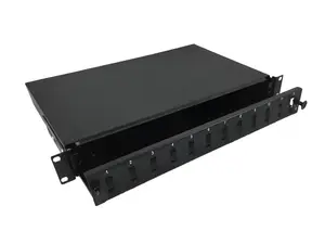 Patch panel accessory Alantec FOP-1U-12SCD-C — 12x SC connections, metal, black