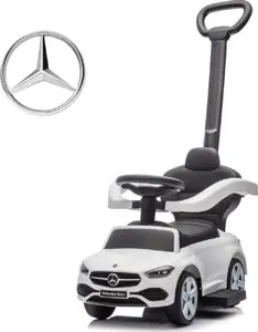 Каталка с ручкой milly mally MERCEDES C-Class White — детская толкатель-каталка