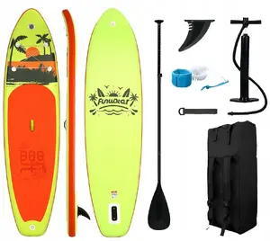 Piepūšamā SUP dēlis Bestway Kubisport komplekts 7‑1, 335 x 84 x 15 cm, dzeltens