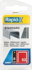 Скобы Rapid №53 (8 мм) — тонкая проволока, 1060 шт.