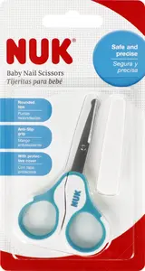 Ножницы для младенцев Nuk 10750430 синие — ножницы для ухода за новорождёнными