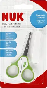 Baby scissors Nuk model 10750430 — infant nail scissors with rounded tips