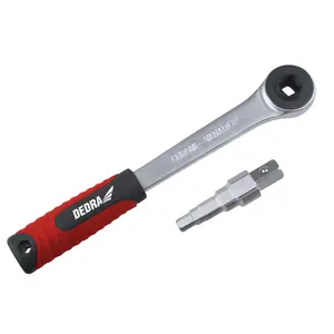 Ratchet wrench set Dedra 12H020, 2 pieces — manual ratcheting hand tool