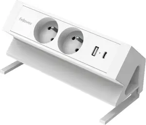 Desk Fellowes Power Desk 2 Type E — height-adjustable electric sit-stand desk, white