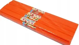 Crepe Paper SCHEMAT dark orange, pack of 10 sheets