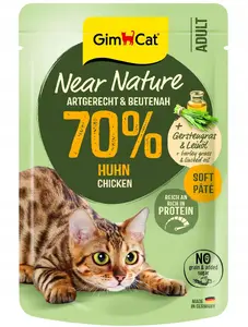 Mitrs kaķu barības maisiņš Gimborn GIMCAT Near Nature Vistas gaļa 85 g