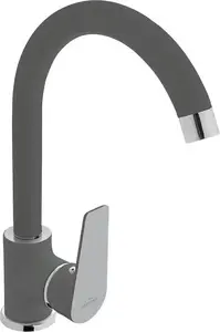 Кухонный смеситель INVENA Dokos напольный, графит, модель BZ-19-005