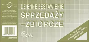 Michalczyk & Prokop Daily Sales Summary Offset Sheets DK16MP — 1/3 A4 printable sets