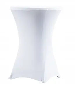 Table cover Verlo Coctail 80 — white, for round tables up to 80 cm