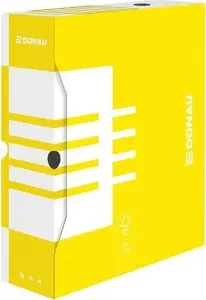 Archive Box Donau PUDŁO ARCHIWIZACYJNE 100 mm (100×340×297 mm) yellow
