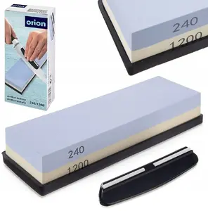 Sharpening Stone GERMAN ORION double-sided 18.5 x 6 cm for knife sharpening