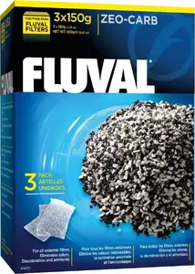 Fluval Zeo-Carb ogles filtra pildījums 450 g (3×150 g) akvārija filtriem