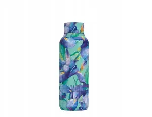 Thermal Bottle QUOKKA Solid 510 ml – stainless steel, Blue Irises