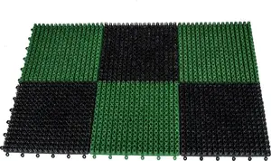 Durvju paklājs Vimar Wycieraczka plastikowa Trawka Black/Green 36x55 cm
