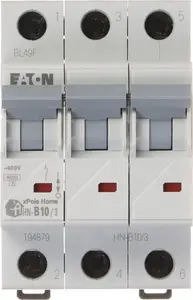 Circuit Breaker EATON HN-B10/3 three-phase 10 A Type B