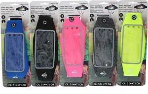 DUNLOP sports strap for smartphone electronic devices, adjustable 51–71 cm, pink