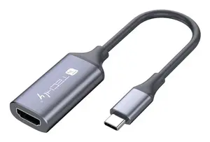 Techly I-USB-VIDEO-C4K video kabeļu aksesuārs HDMI Type A (Standard) USB Veids-C Sudrabs