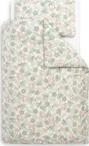 Sensillo all-season baby bedding set 100x135 cm with 60x40 pillow, Clematis pattern