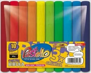 Pastello paper crepe PREMIUM MINI 12x200 60 g mix 10 colors SPECTRUM PAS-5430