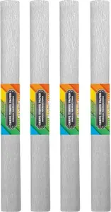 Crepe Paper STARPAK 50 x 200 cm silver pack of 10 sheets