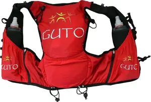 Running vest/backpack Guto UltraFun red size S – lightweight hands-free hydration and storage
