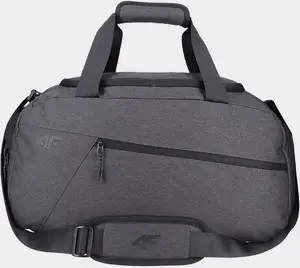 Travel bag 4F 4FSS23ABAGM043 — grey/silver, size 47×24×25 cm