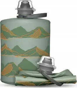 HydraPak Stow Mountain salokāma ūdens pudele 500 ml, krāsa Sutro Green
