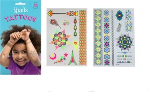 Body Tattoos for Children Snails Neon set, brand Snails, 22 pieces, neon colors