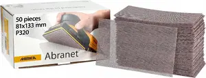 Абразивная сетка Sourcing MIRKA ABRANET 81×133 мм P400, упаковка 100 шт.