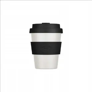 Ceļojumu krūze Ecoffee cup Solid Colours 240 ml — Black Nature, atkārtoti lietojama