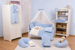 Bedding set 3-piece Multitex Misiaczki BEARS – duvet cover and pillowcase set